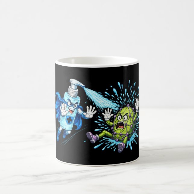 Mug Super Sanitizer vs. Germ Monster  (Centre)
