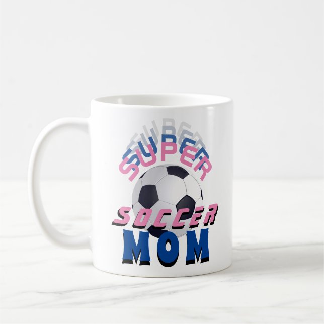 Mug Super Soccer Maman Football Sport Mère (Gauche)