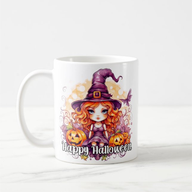 Mug Super Sorcière Féminine | Joyeux Halloween (Gauche)