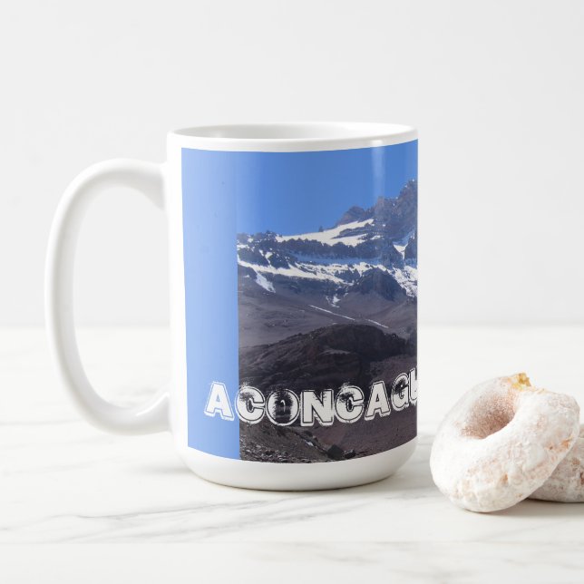 Mug Super Summit View, Mont Aconcagua, Argentine (Avec donut)