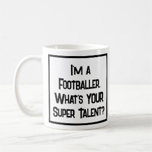 Mug Super Talent de pompier ou de footballeur. Café Mu