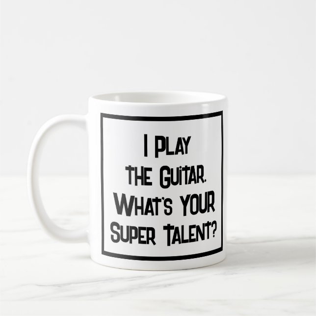Mug Super Talent Guitariste. Joueur de guitare (Gauche)