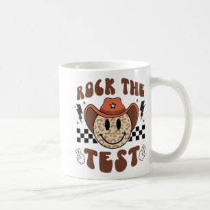 Mug Super Test Day Rock The Test Smile Cowboy Boys Me