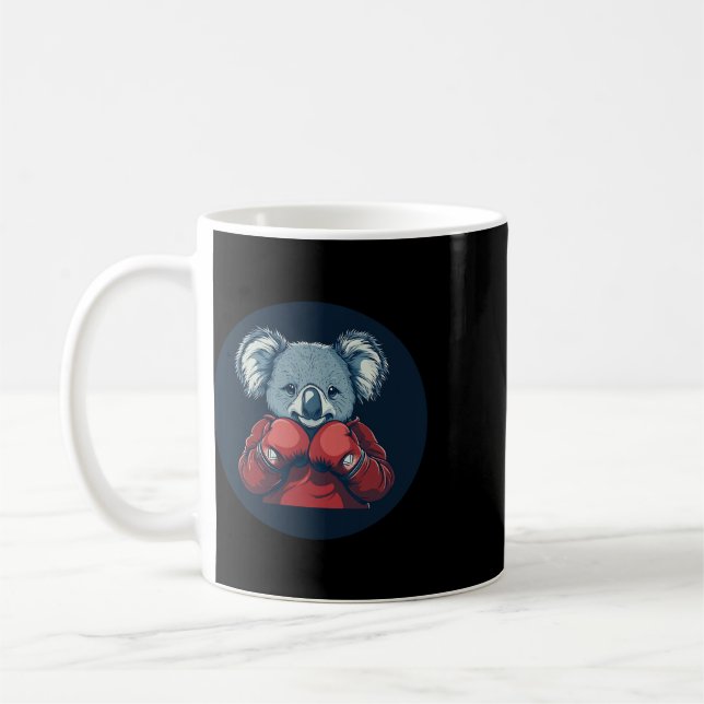 Mug Superbe Boxeur Koala Pour Une Vibe Knockout  (Gauche)