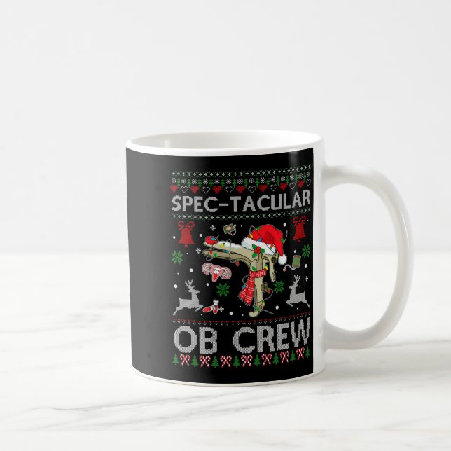 Mug Superbe Chemise de Noël Ugly Speculum Équipage Ob  (Droite)