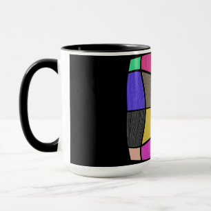 Mug Superbe design moderne de style Mondrian