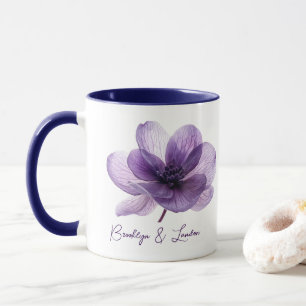 Mug Superbe Mariage de fleurs violettes