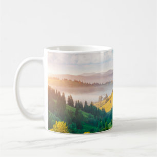 Mug Superbe paysage de campagne sous la lumière du mat