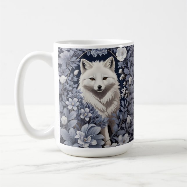 Mug Superbe Renard arctique William Morris Inspiré (Gauche)