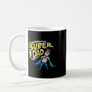 Mug Superdad Drôle Super-héros Papa Cadeau Costume Pou