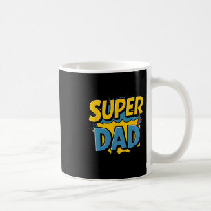 Mug Superdad Funny Superhero Papa Costume De Design Po