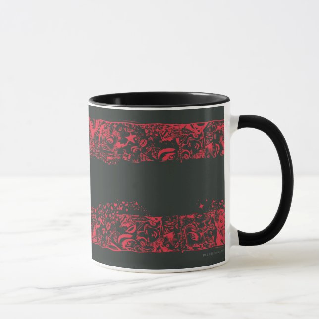 Mug Supergirl Black and Red Line Pattern (Droite)