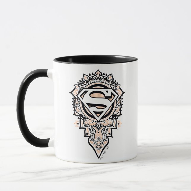 Mug Supergirl Mandala Graphic (Gauche)