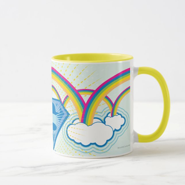 Mug Supergirl Motif arc-en-ciel (Droite)