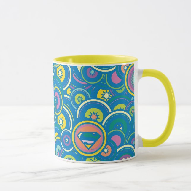 Mug Supergirl Motif bleu cercle (Droite)