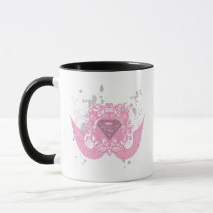 Mug Supergirl rose aile design