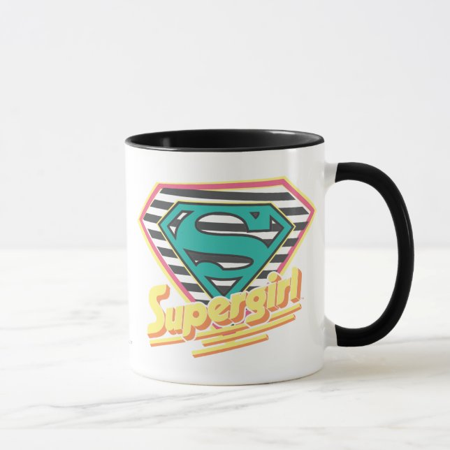 Mug Supergirl Striped Logo (Droite)