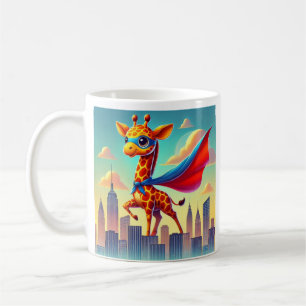 Mug Superhero Giraffe personnalisable