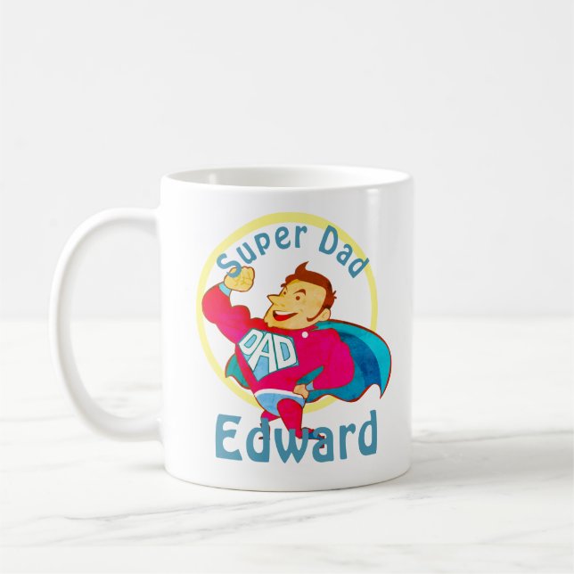 Mug Superhero papa personnalisé (Gauche)