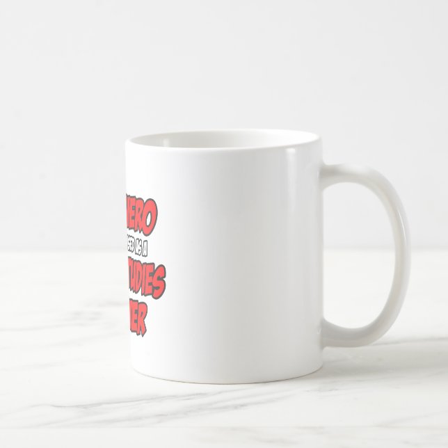 Mug Superhero...Professeur d'études sociales (Droite)
