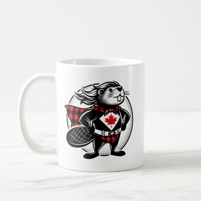 Mug Superhéros canadien du castor (Gauche)