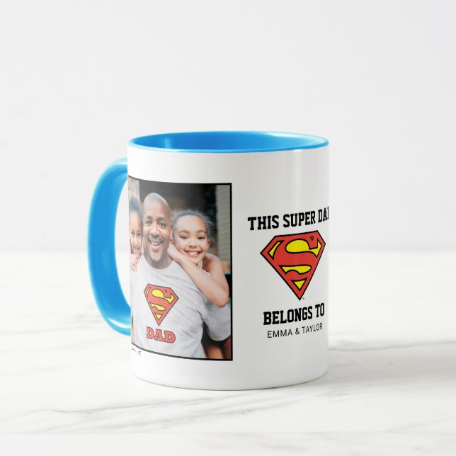 Mug Superman | Ce Super Papa Appartient À (Devant gauche)
