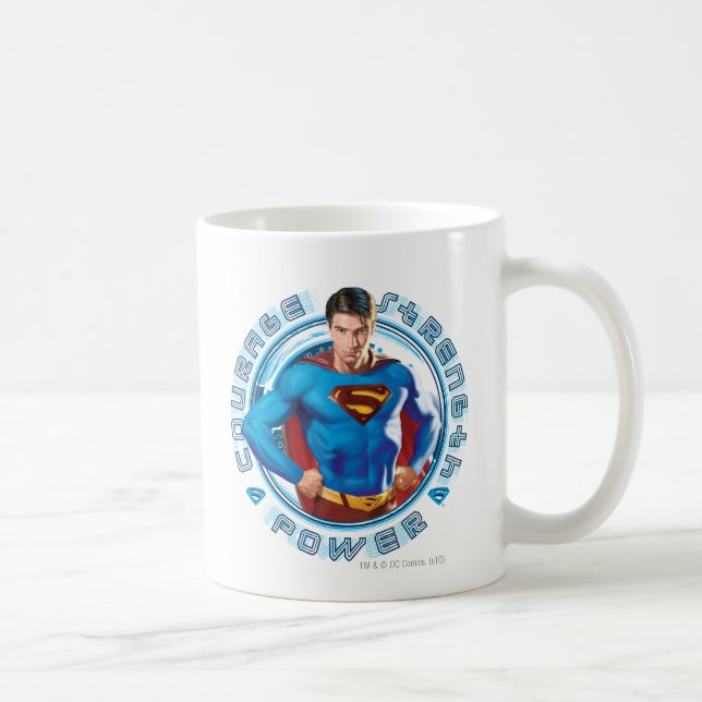 Mug Superman Courage Strength Power (Droite)