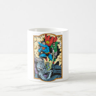 Mug Superman et Green Lantern Combat Brainiac