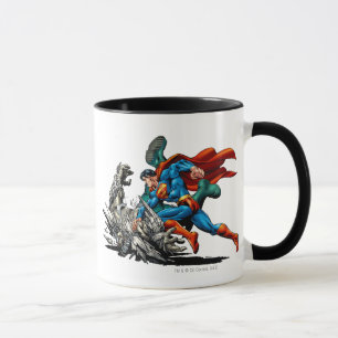 Mug Superman Fights Monster