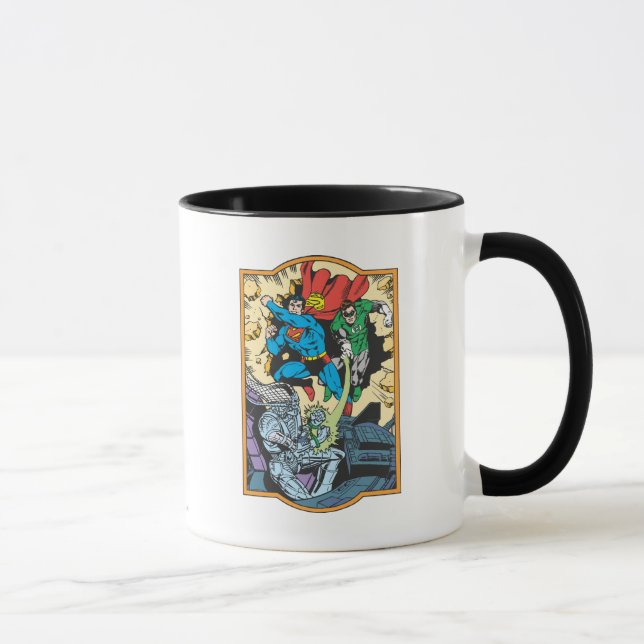 Mug Superman & Green Lantern Combat Brainiac (Droite)
