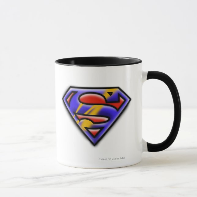 Mug Superman S-Shield | Logo de l'aérographe violet (Droite)