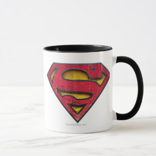 Mug Superman S-Shield Logo en détresse