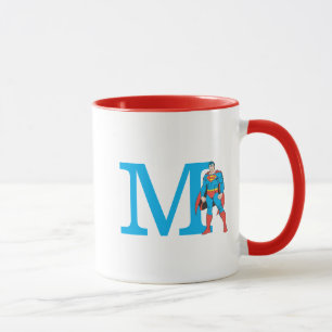 Mug Superman Standing Ajouter votre monogramme
