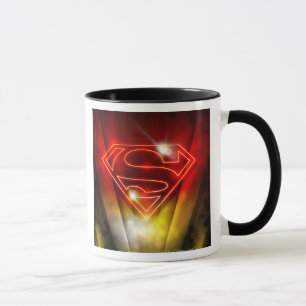 Mug Superman Stylisé Logo de l'Outline Rouge brillan