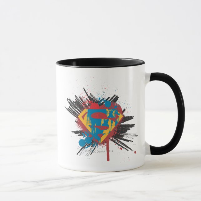 Mug Superman Stylized | Splatter Logo (Droite)