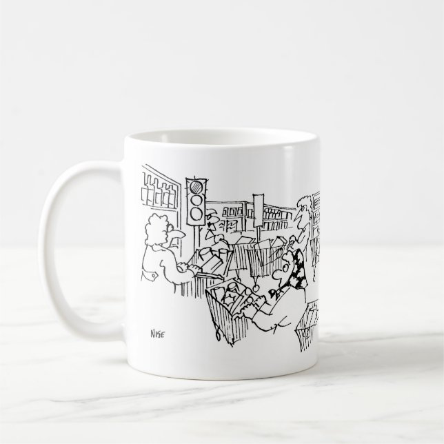 Mug Supermarché feux de circulation Thème Supermagasin (Gauche)