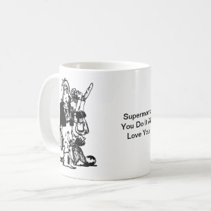Mug Supermom message personnalisé Fête des mères