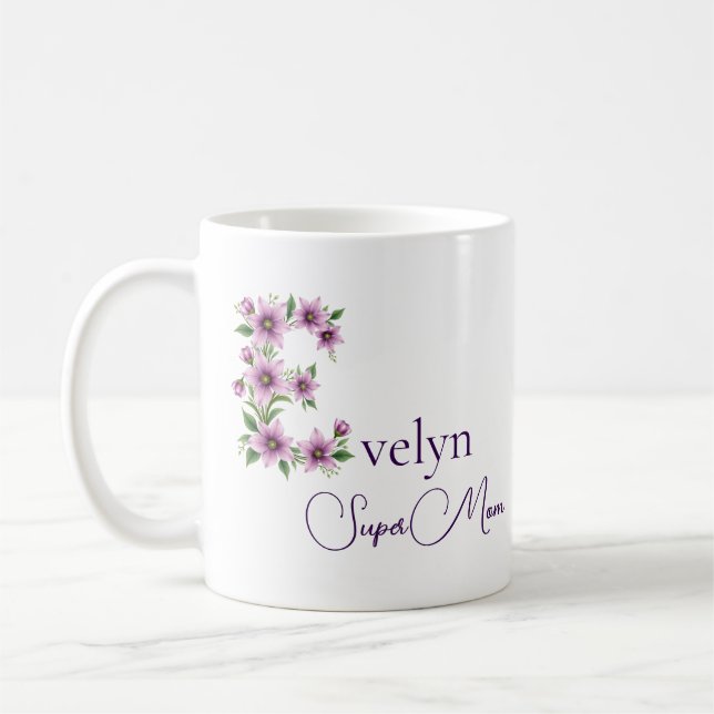Mug SuperMom personnalisé (Gauche)