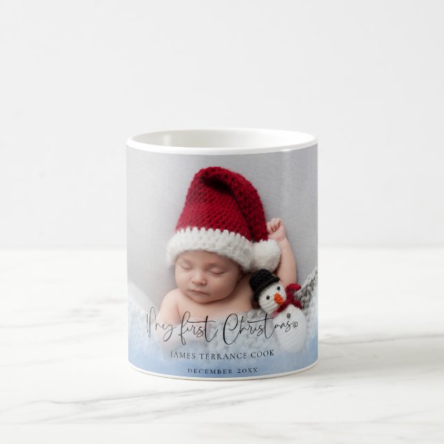 Mug Superposition photo Baby First Christmas (Centre)