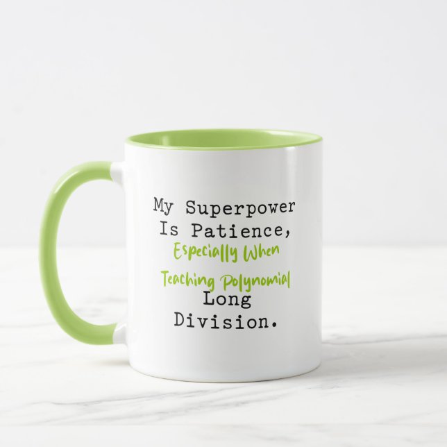 Mug Superpower Patience Polynomial Long Division (Gauche)