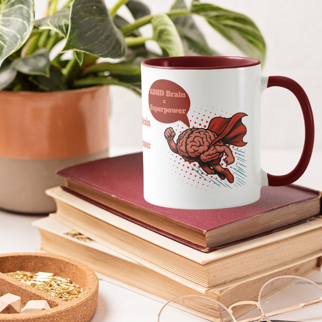 Mug Superpuissance cérébrale ADHD (Créateur téléchargé)