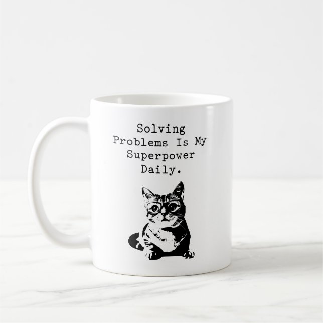 Mug Superpuissance de résolveur de problèmes Enthousia (Gauche)
