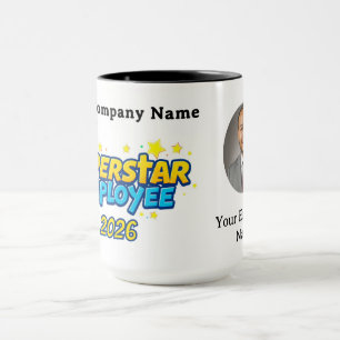 Mug Superstar Minimaliste Moderne de Luxe Employé