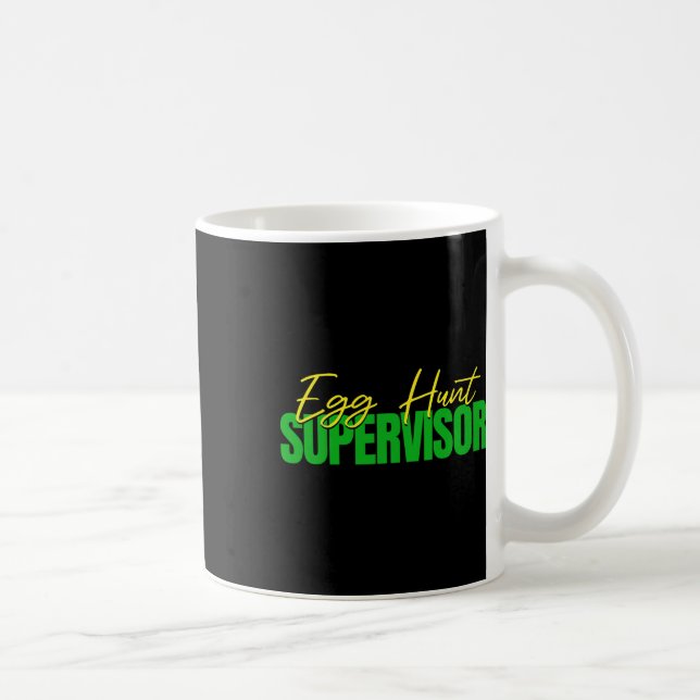 Mug Superviseur De Chasse Aux Oeufs - Fête Des Oeufs D (Droite)
