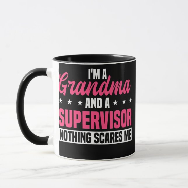 Mug Superviseur de grand-mère Gestionnaire de chef Coo (Gauche)