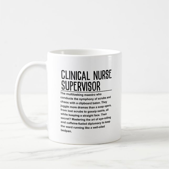 Mug Superviseur des infirmières cliniciennes (Gauche)