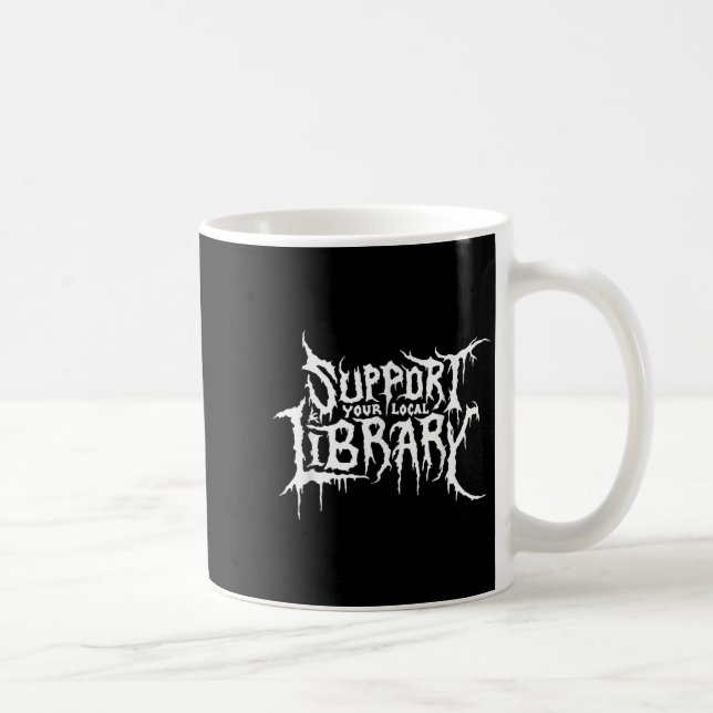 Mug Support de votre bibliothèque locale Horror Bookwo (Droite)