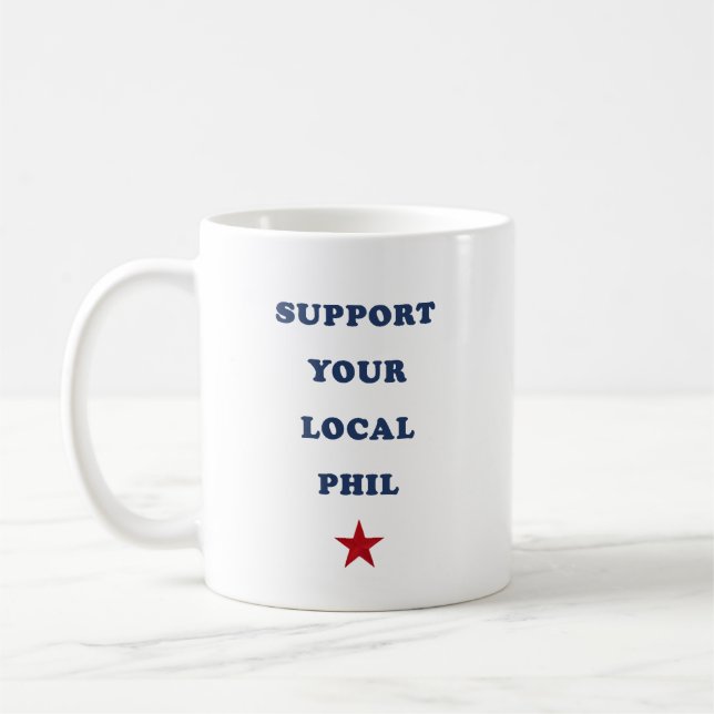 Mug support de votre phil T-Shirt local (Gauche)