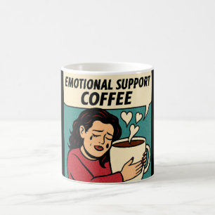 Mug Support Émotionnel Café - Confort Pop Art
