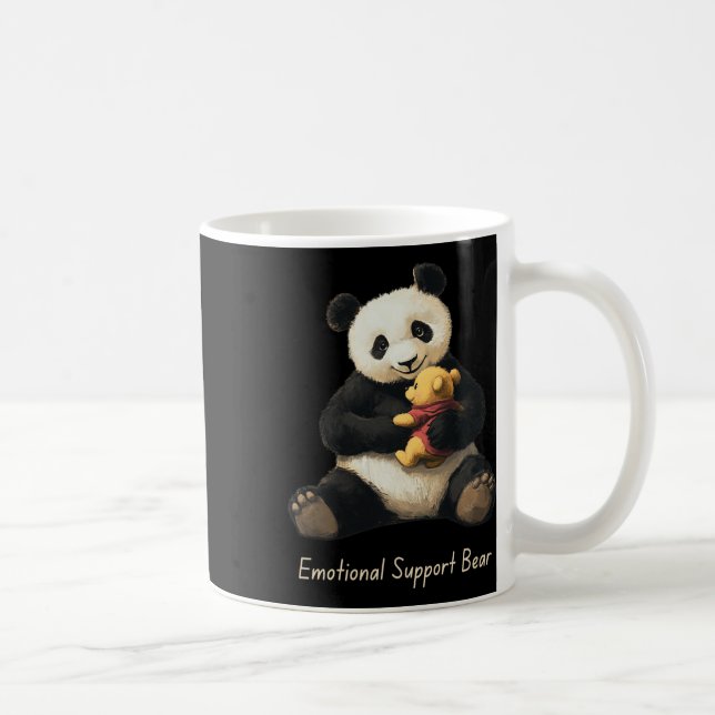 Mug Support Émotionnel Ours Panda Tenant Un Ours Mélan (Droite)